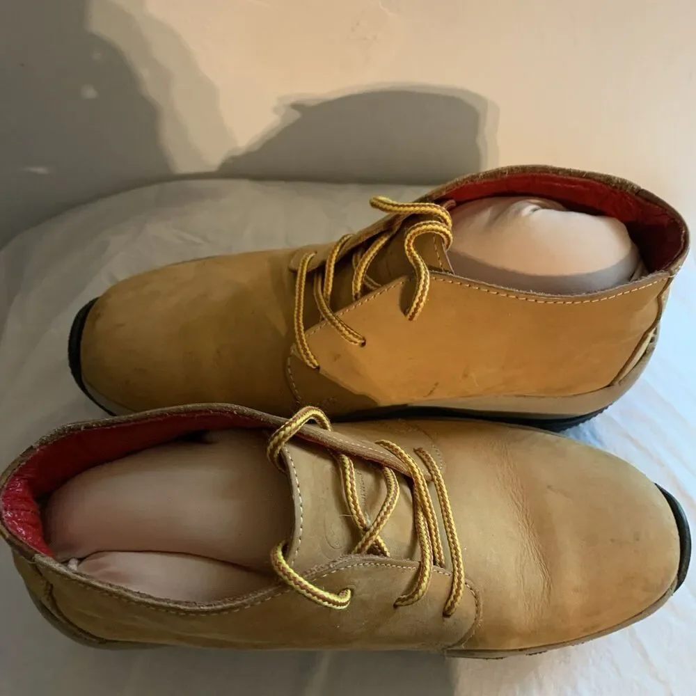 VTG Marc Ecko Footwear Chukka Boots Laces Men's Sz 6.5 Wheat Leather Rugged